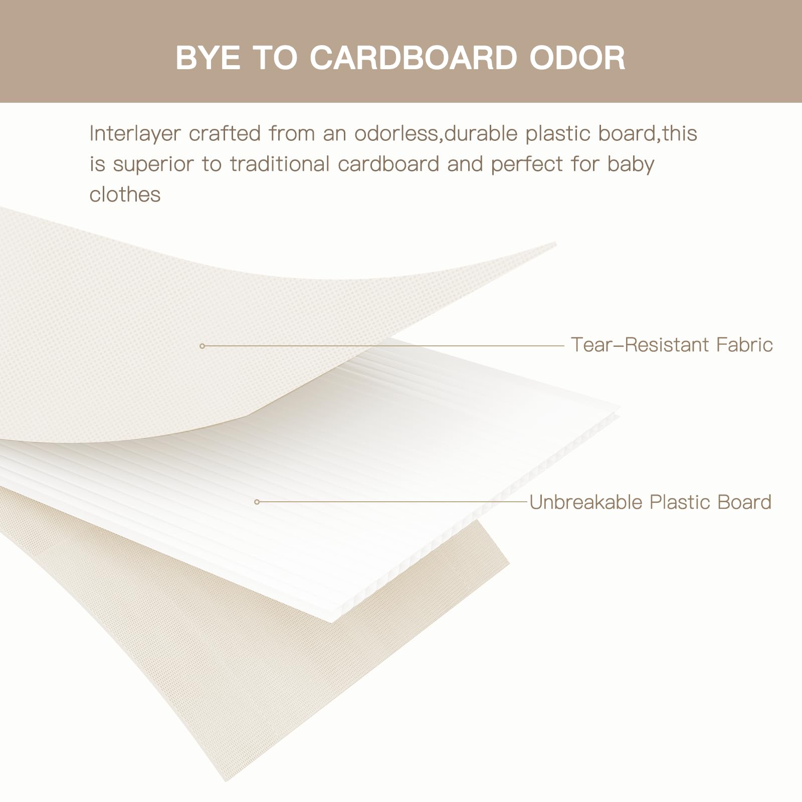 Criusia Drawer Organizer Clothes, 10 Pack Dresser Organizer for Baby Clothes, Underwear, Sock- Foldable Closet Organization and