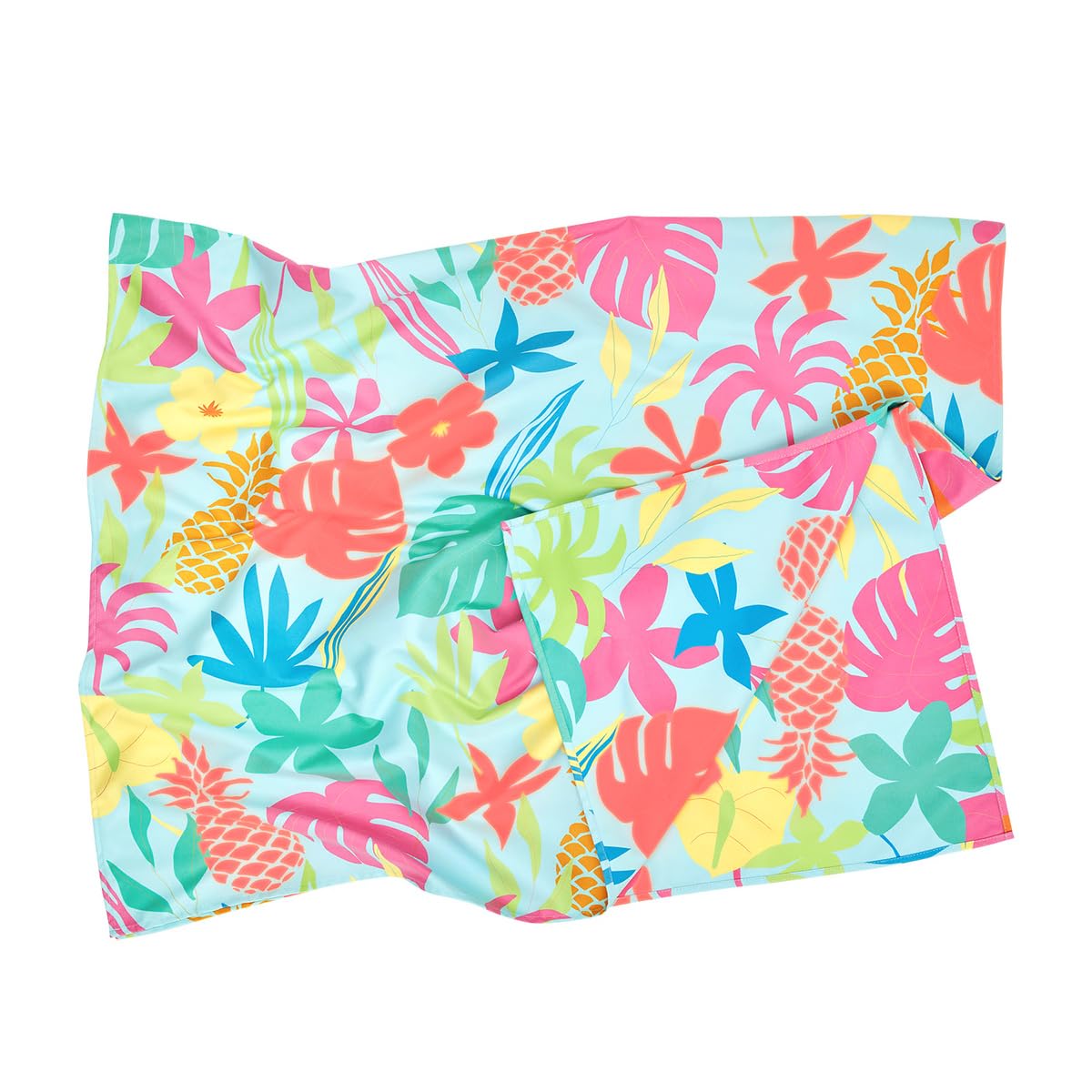 Dock & Bay Beach Towel - Quick Dry, Sand Free - Compact, Lightweight - 100% Recycled - Includes Bag - Aloha Glow - Extra Large (