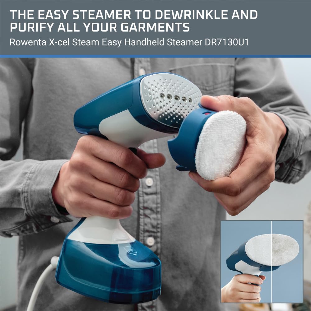 Rowenta, Steamer For Clothes, X-Cel Easy Steam Handheld Steamer, 15 Second Heatup, 5 Ounce Capacity, 1400 Watts, Portable, Ironi