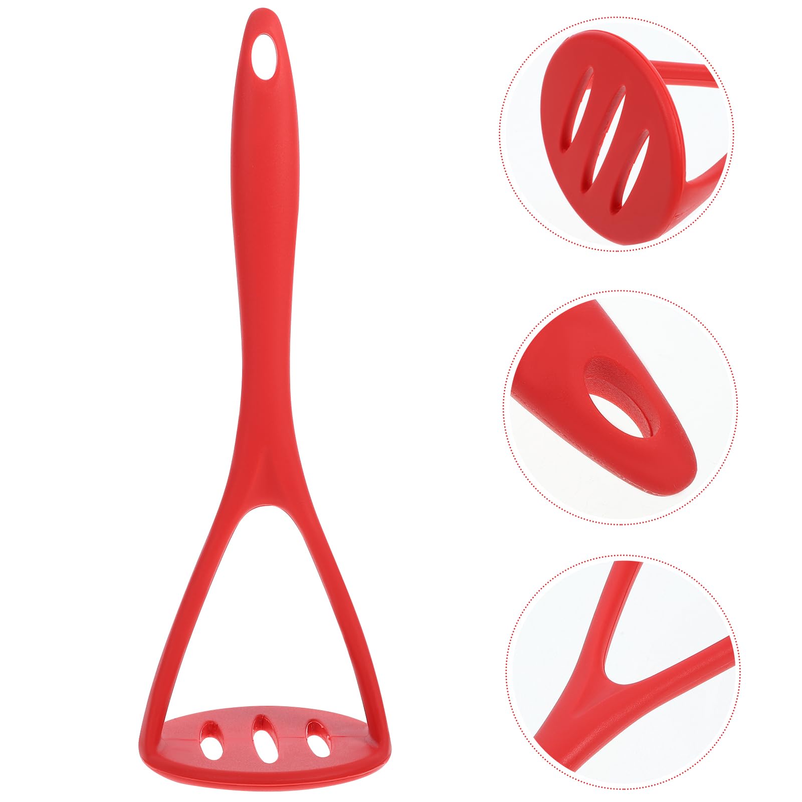 Hemoton 1Pc Small Potato Masher Silicone Manual Masher Kitchen Masher Non-Scratch Nonstick Potato Pumpkin Ricer Smasher Kitchen