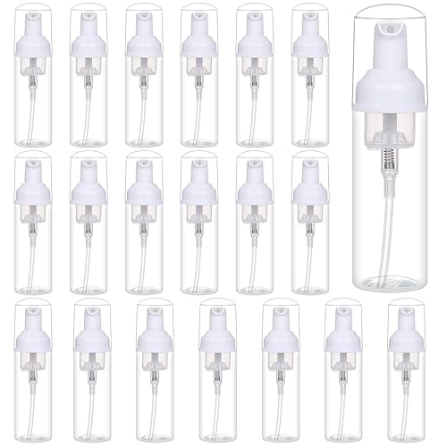 24 Pcs Foam Pump Bottle Dispenser Refillable 2oz/60ml for Hand Soap Shampoo Lash Cleanser Packaging Liquid Cleaning