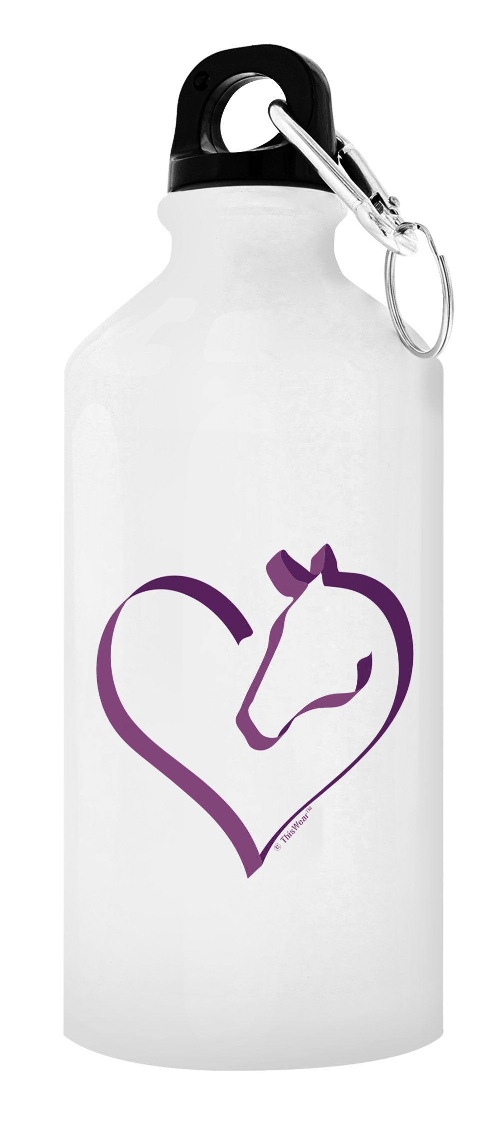 Horse Lovers Gifts Horse Heart Equestrian Gifts Horse Water Bottle Horse Lover Gifts Aluminum Water Bottle With Cap & Sport Top