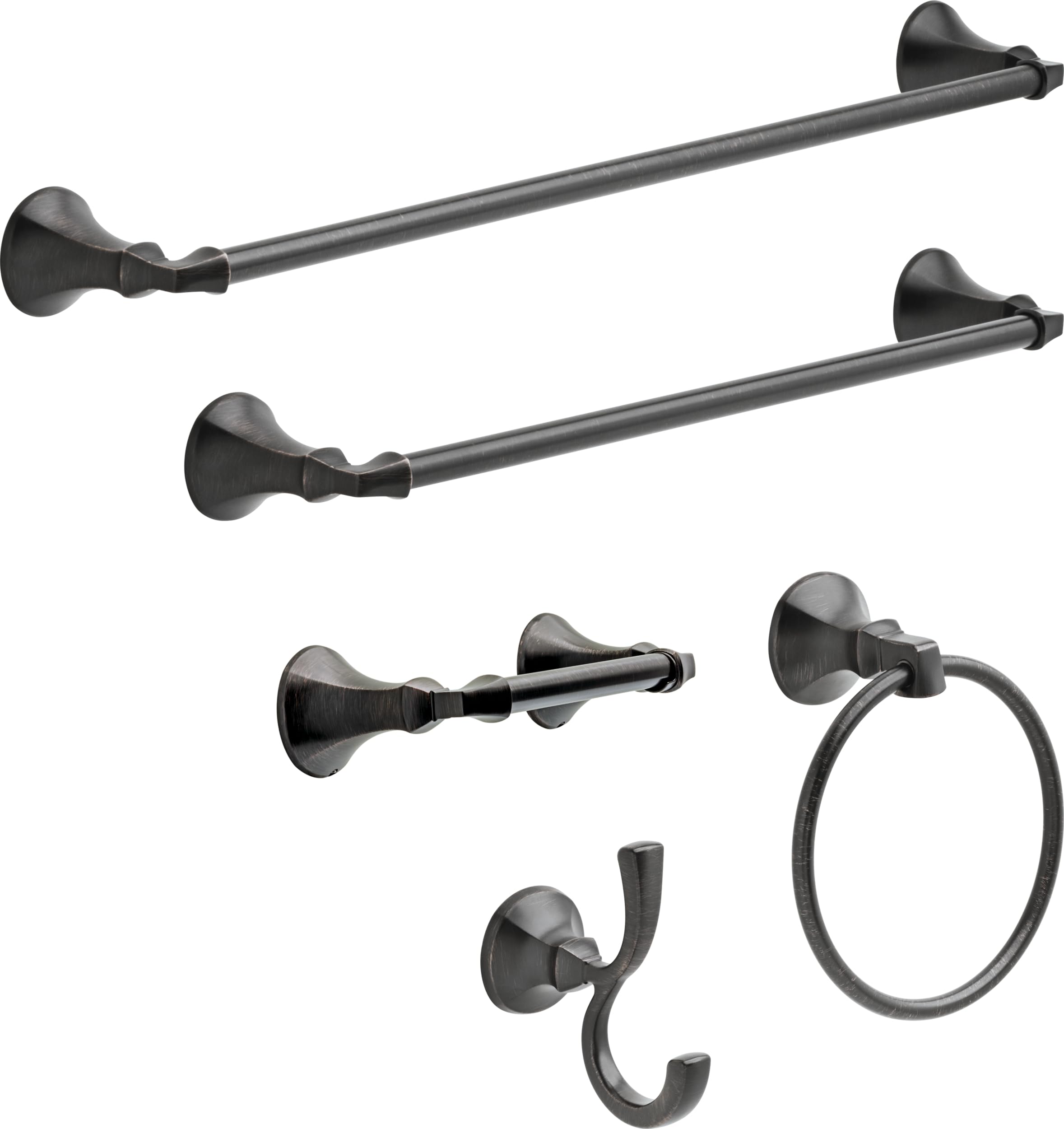 DELTA FAUCET Rubber Limited 76450-RB Ashlyn Wall Mount Pivot Arm Toilet Paper Holder Bath Hardware Accessory in Venetian Bronze