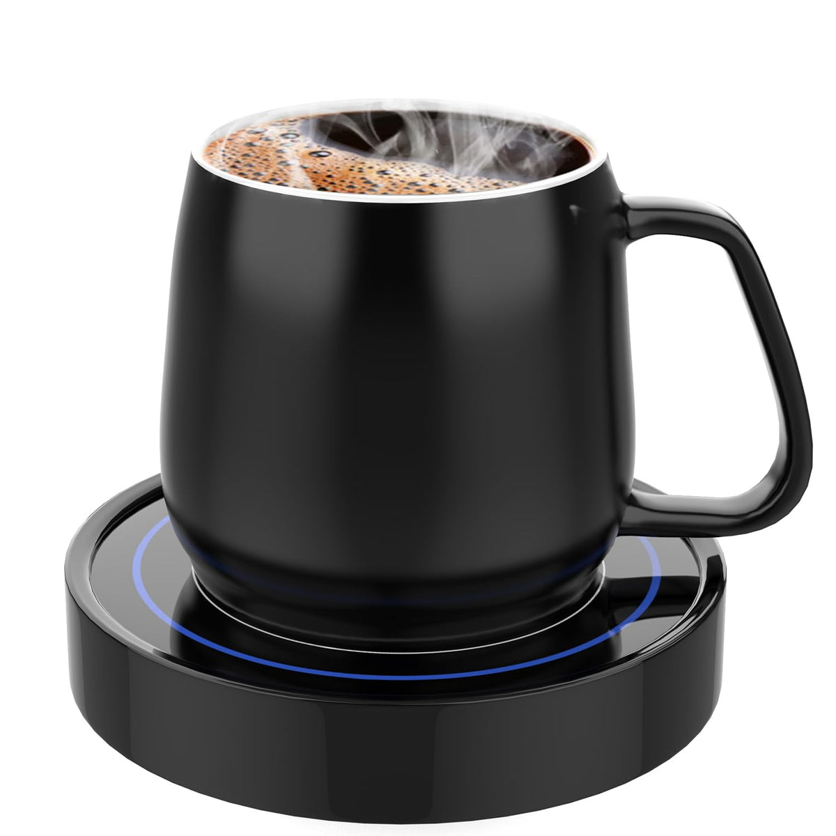 Dimux Coffee Warmer With Mug Set - Electric Beverage Cup Warmer For Desk Office Home Use, Candle Warmer Heating Plate With Gravi