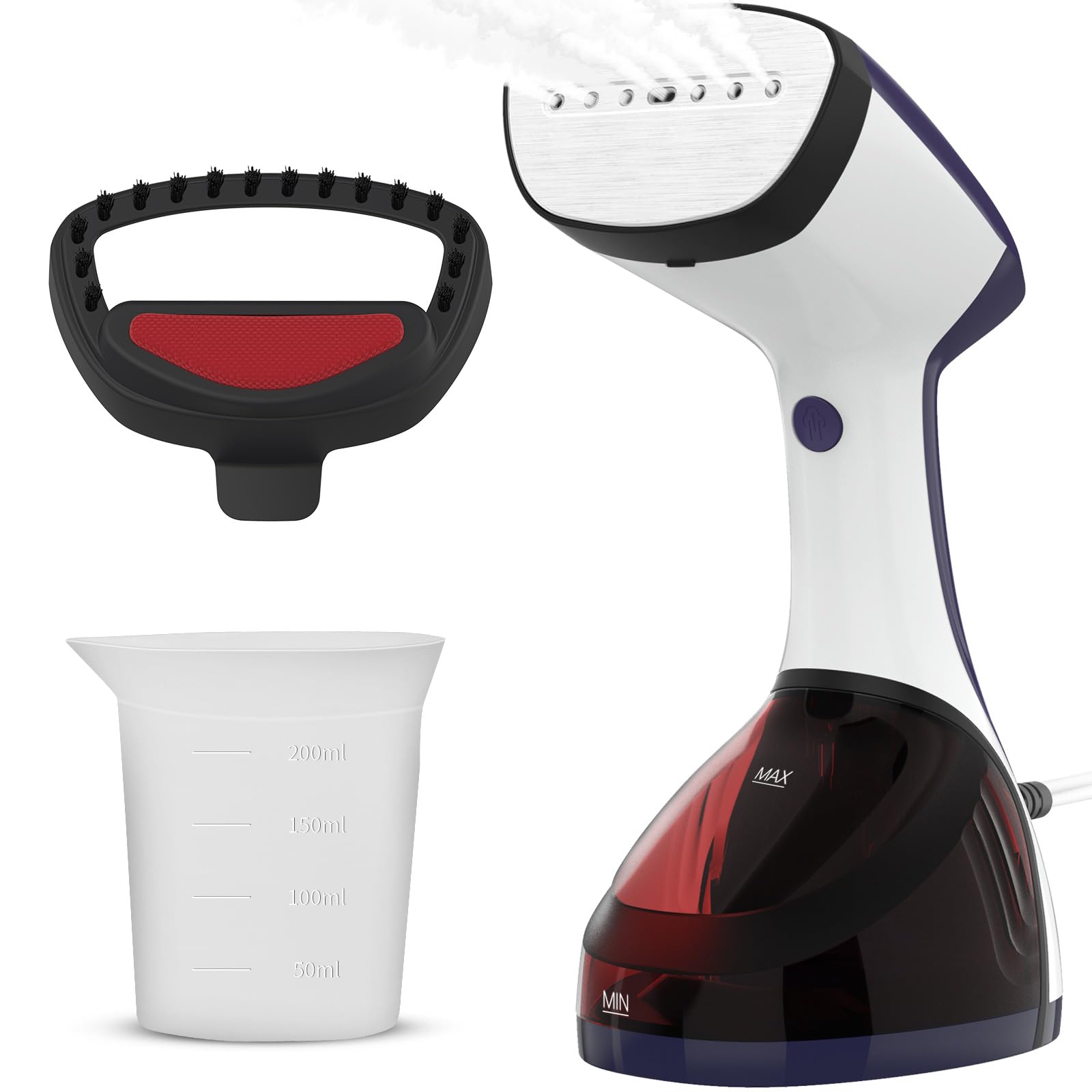 Urpower Steamer For Clothes 300Ml Clothes Steamer Handheld 15-Second Fast Heat-Up 1500W Stainless Steel Plate Travel Steamer Por