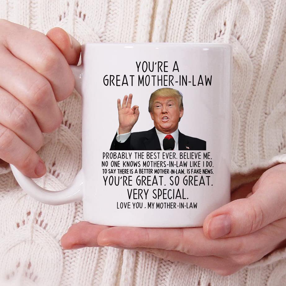 Aurahouse Funny Gifts For Mother-In-Law, You 'Re A Great Mother-In-Law Coffee Mug 11 Oz, Mother-In-Law Birthday Gifts From Daugh