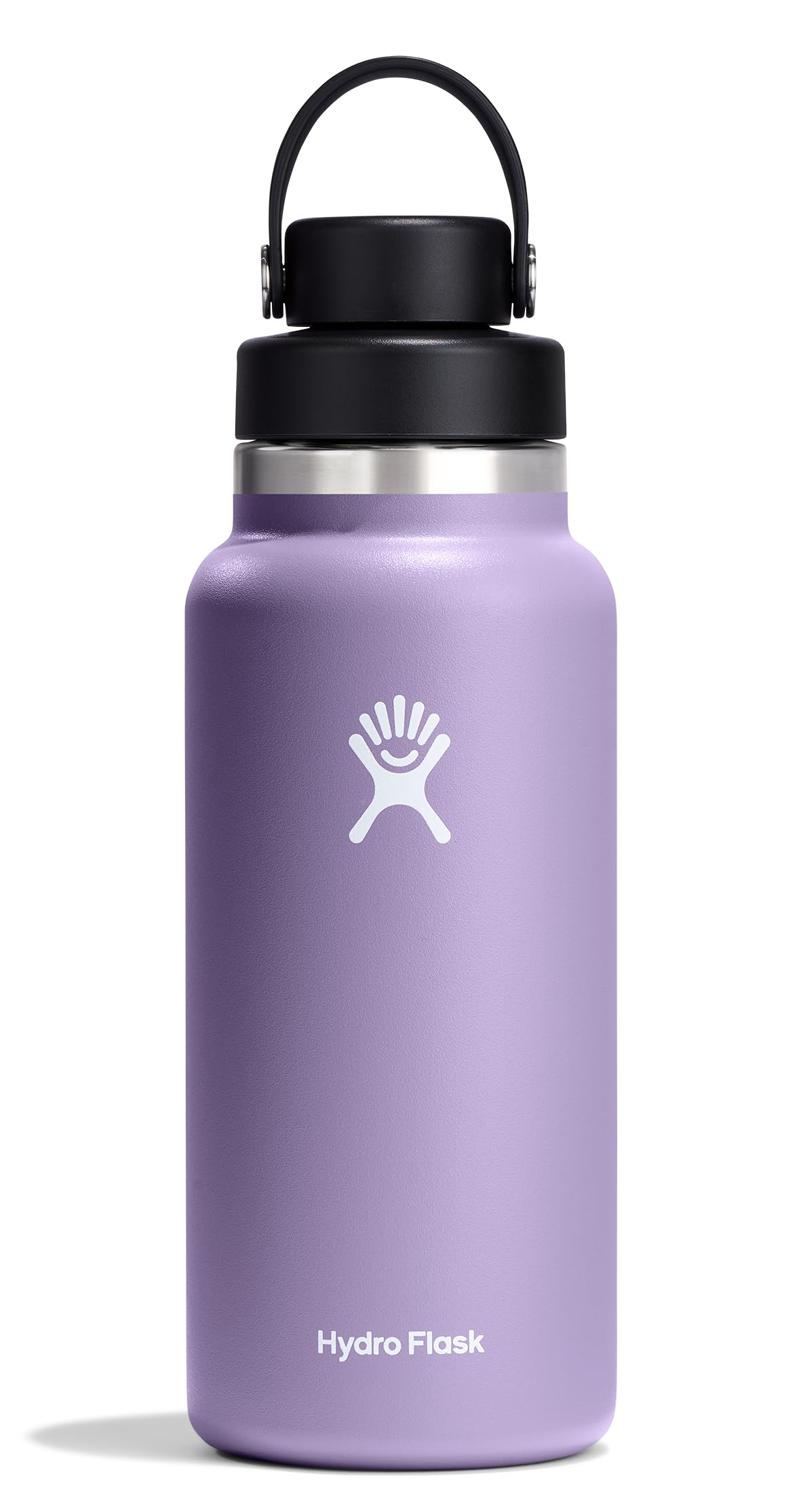 Hydro Flask Water Bottle - Insulated Stainless Steel - Wide Mouth Chug Lid, Non Spill, Leakproof in 32 Oz Moonshadow Purple