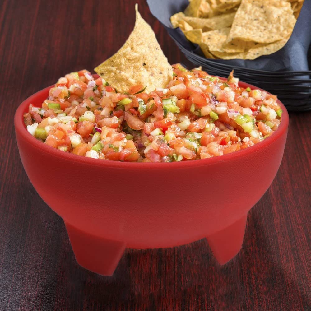 Black Duck Brand Set Of 8 Multi Color 4.5'' Diameter, 12 Oz Salsa Bowls - Serving Bowls - Dipping Bowls