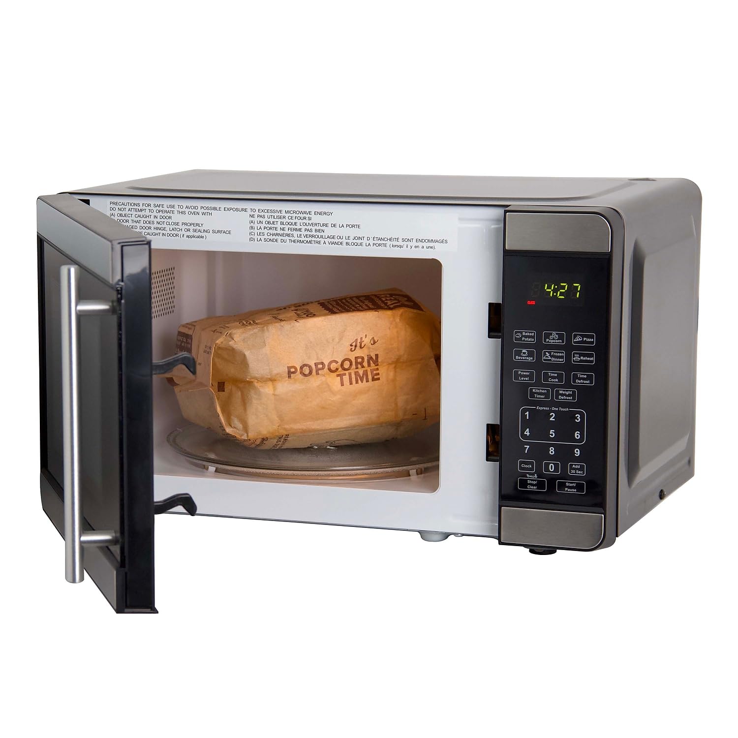 Avanti Mo7103Sst 0.7 Cu.Ft Capacity Microwave Oven, 700 Watts, Stainless Steel And Black