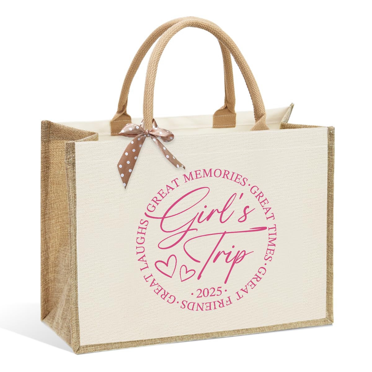 KongMoTree Girls Trip 2025 Shoulder Bag, Girls Weekend 2025, Sister Weekend Gifts Tote Bag, Bestie Gifts Vacation Bags, Friendsh