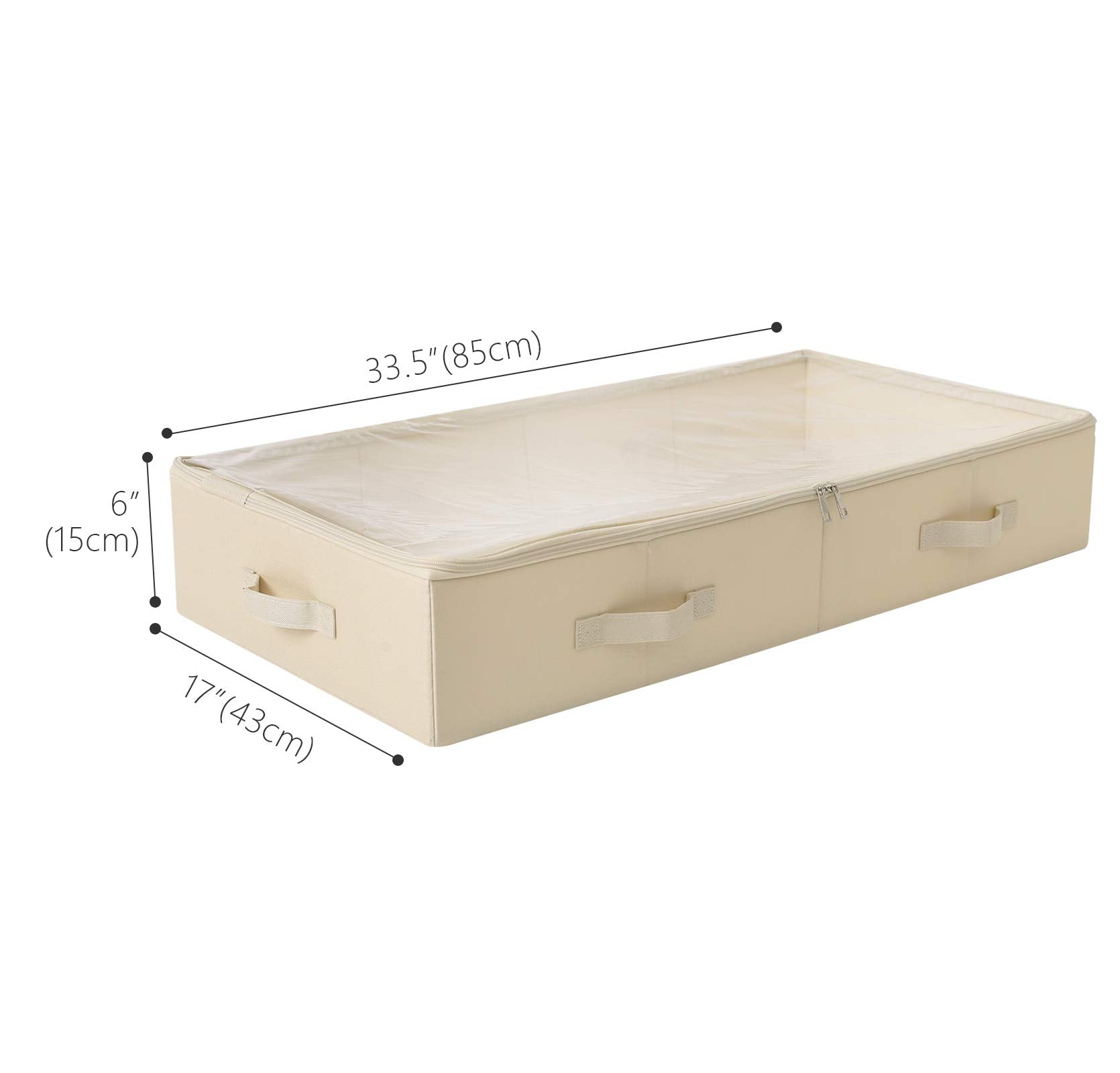 iwill CREATE PRO Spacious Visible Lidded Under bed Storage Bins for Shoes, Blankets, Sheets organized, Wedding Dress Storage Box