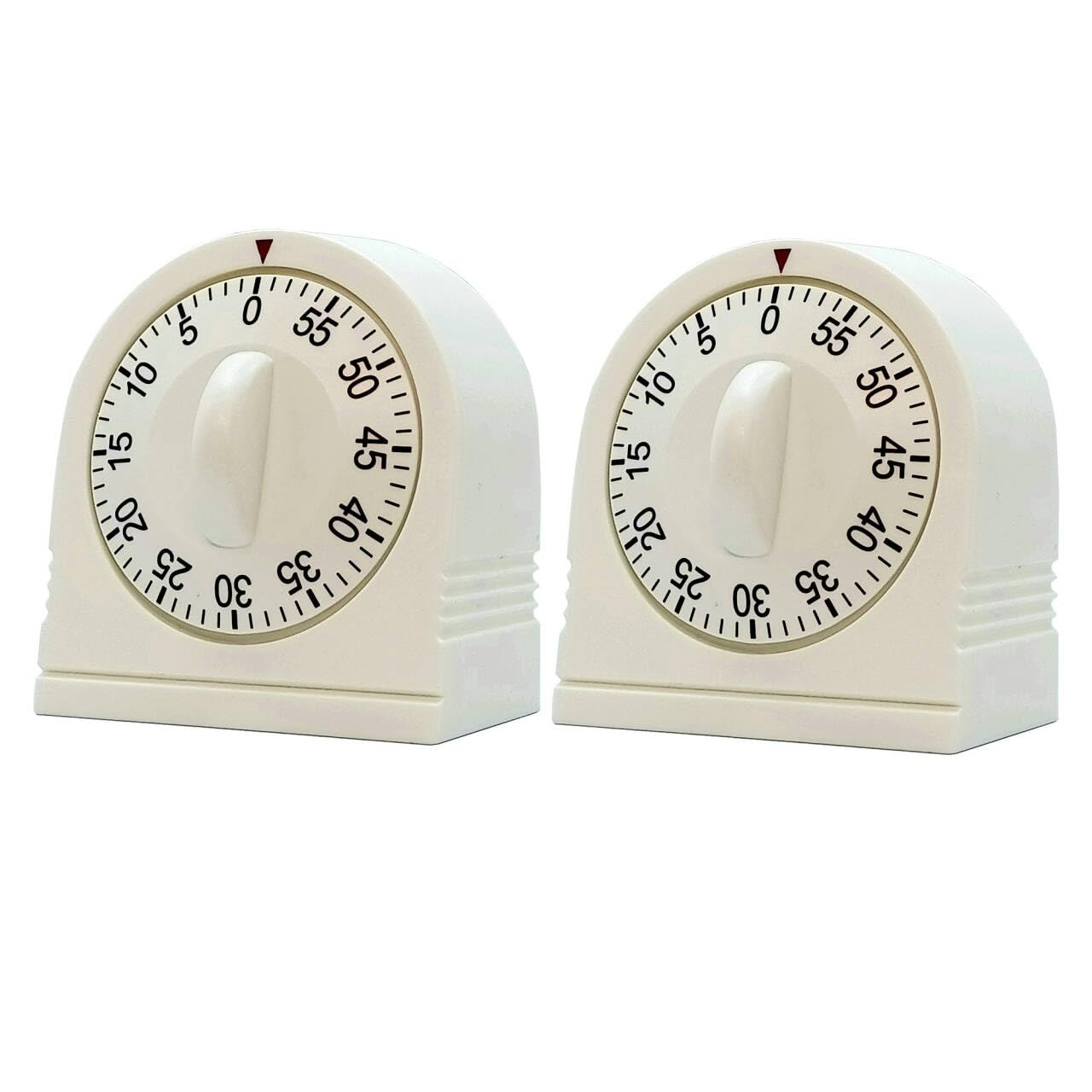 60 Minute Wind Up Timer, Visual Mechanical Timer with Loud Alarm, Manual Countdown Timers for Classroom, Home, Study and Cooking
