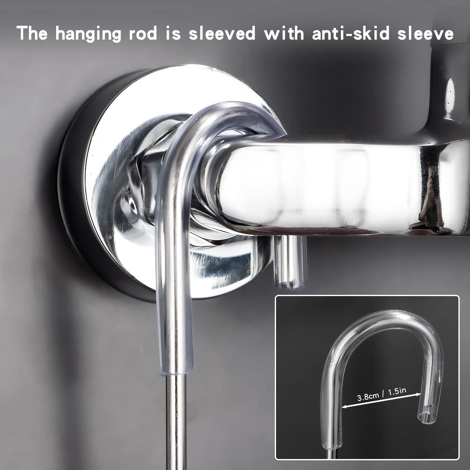 Yqh Hanging Shower Rack, Bathroom Storage Rack, Shampoo Bracket, The Back Hook Can Be Rotated, And Can Be Hung On The Faucet Or