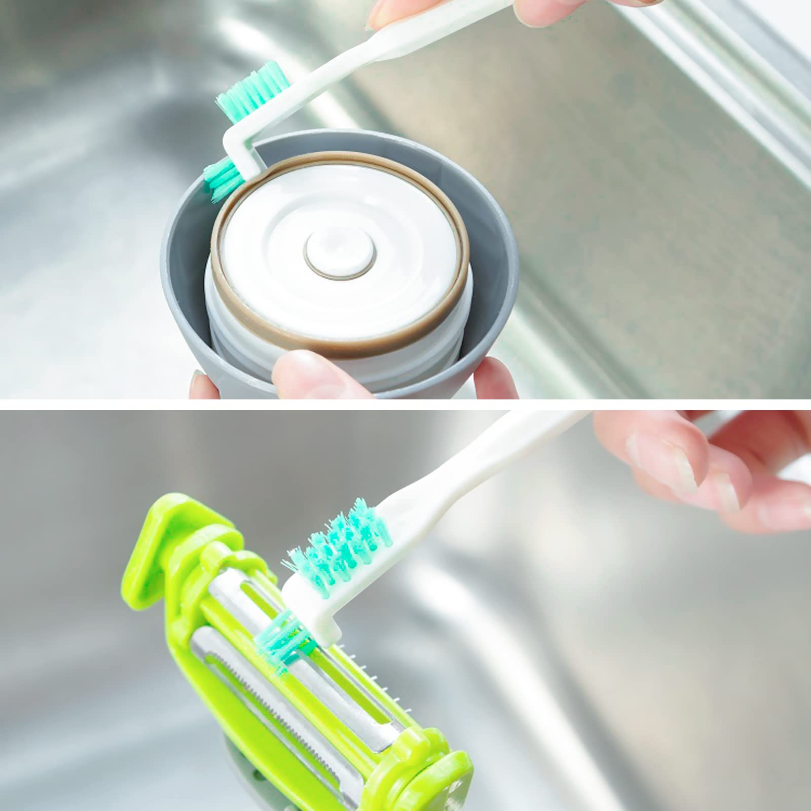 Small Cleaning Brushes For Household Cleaning Deep Detail Crevice Cleaning Tool Kit Tiny Scrub Cleaner Brush For Small Holes Cor