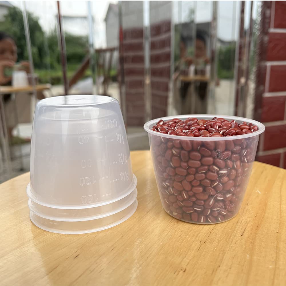 4 Pack 160 Ml Rice Measuring Cup, Clear Rice Cooker Cup, Measuring Cup For Rice And Dry Ingredient, Rice Cup Replacement