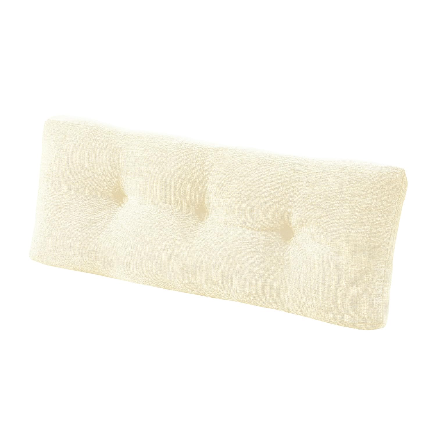 Downluxe Indoor Bench Cushion For Indoor Furniture, Non-Slip Tufted Overstuffed Textured Memory Foam Bench Seat Cushion, 36'' X