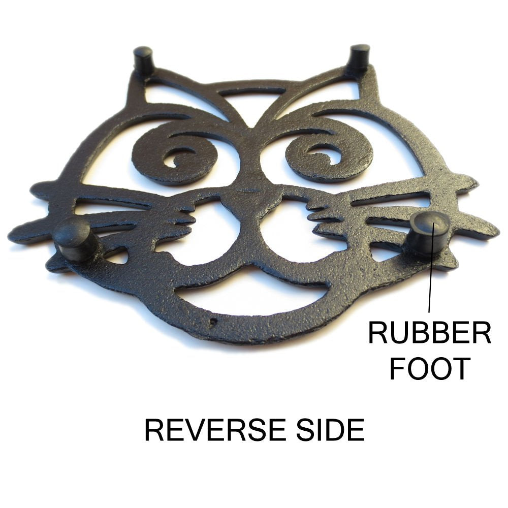 Cat Trivet - Black Cast Iron - For Kitchen & Dining Table - More Than One Makes A Set For Counter, Wall Art Or Decoration Access