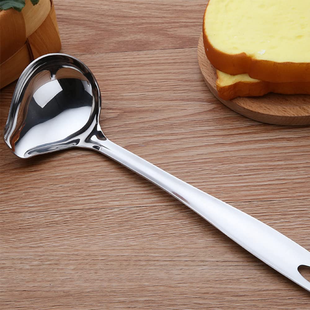 Sauce Ladle Stainless Steel Spoon Gravy Spoon Mint Sauce Long Soup Ladle For Use In The Kitchen When Drinking Soup