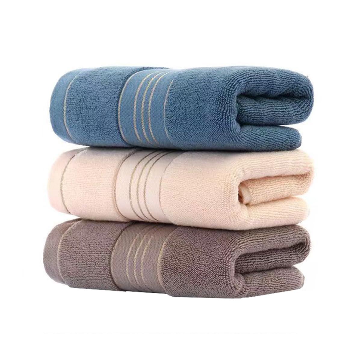 Zuorery 3 Pack Hand Towels For Bathroom, Cotton Face Towels, Super Soft Highly Absorbent Decorative Hand Towel Set For Gym, Show