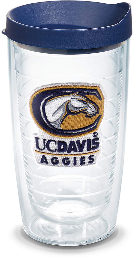 Tervis Made in USA Double Walled University of California UC Davis Aggies Insulated Tumbler Cup Keeps Drinks Cold & Hot, 16oz, P