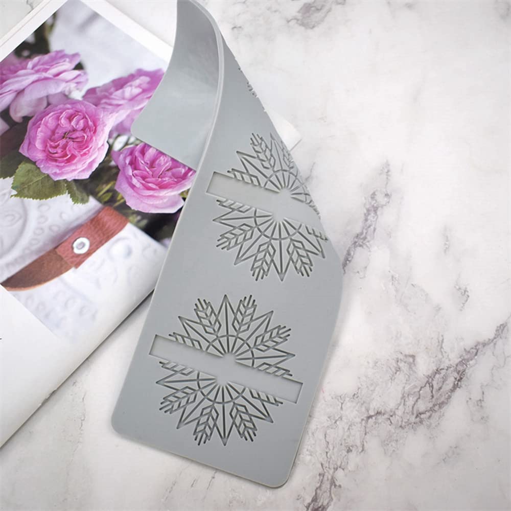 Christmas Tree Lace Mat Snowflake Elk Antlers Shape Mold Sugarcraft Xmas Birthday Party Diy Cake Decorating Tools Impression Cho