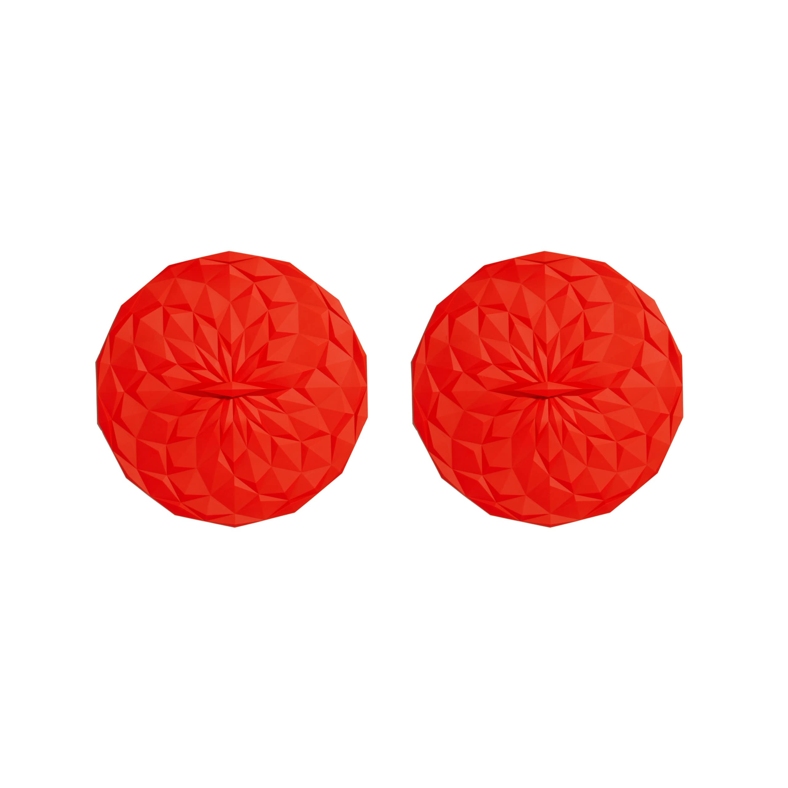 Gir: Get It Right Premium Silicone Round Lid, 4 Inches, Red, 2 Pack