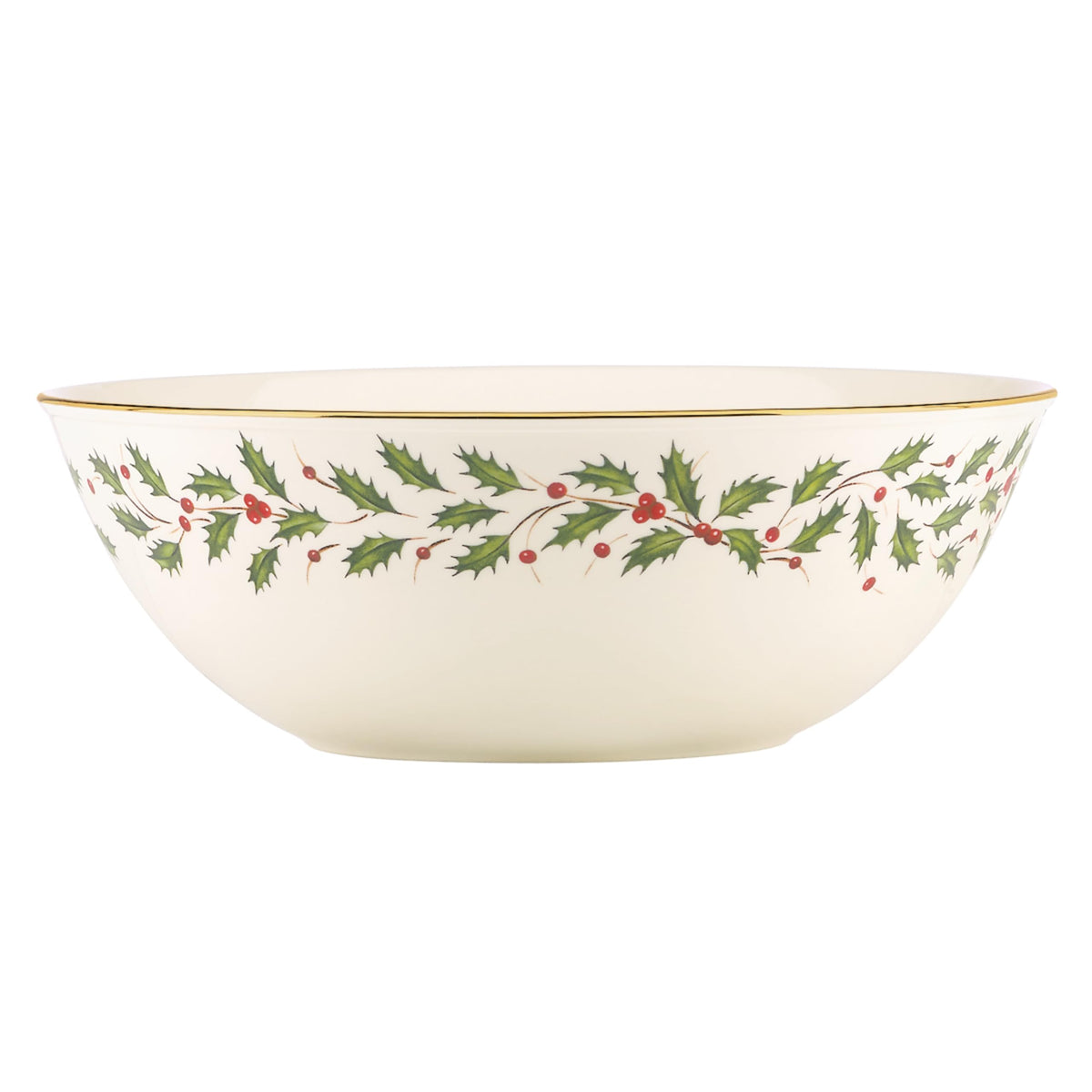 Lenox Holiday Serving Bowl, 10.25, Red & Green