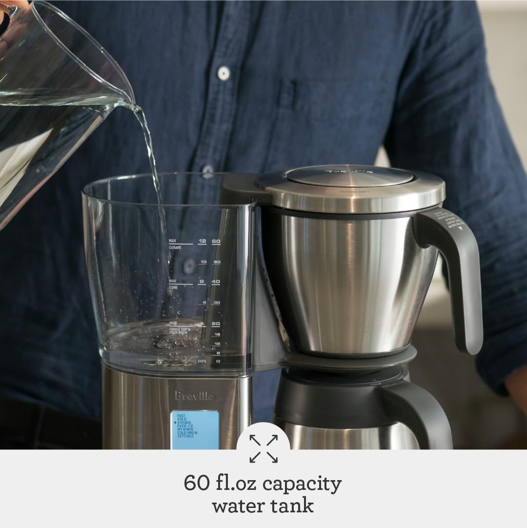 Breville Precision Brewer Drip Coffee Machine, Thermal Carafe, One Size, Brushed Stainless Steel