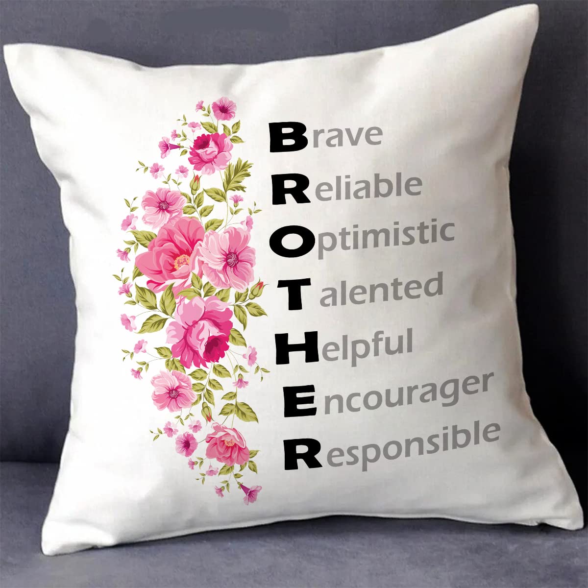 SKYTRENDS Rakhi Gift for Brother Printed Cushion cover with filler, Coffee Mug-201