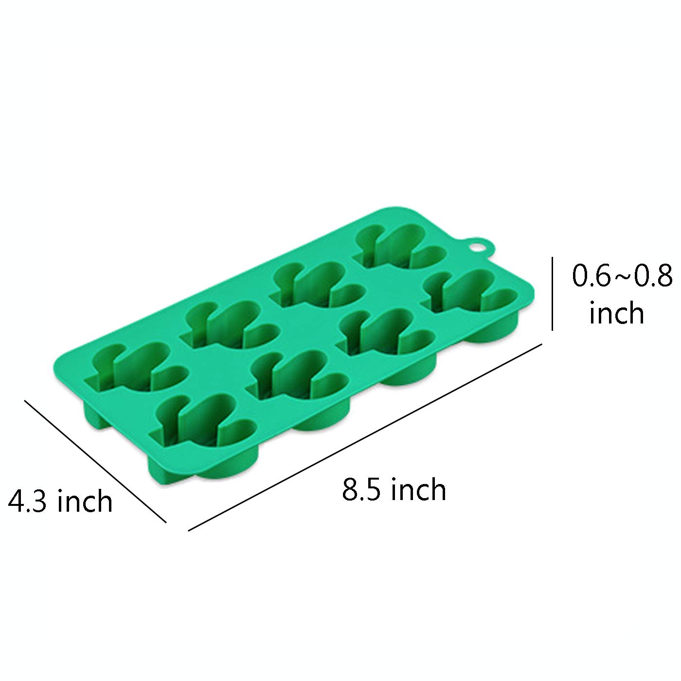 Krlifcsl Candy Molds Ice Cube Trays Chocolate Molds, Silicone Molds Including Cactus, Flamingo, Coconut Tree & Pineapple For Mak