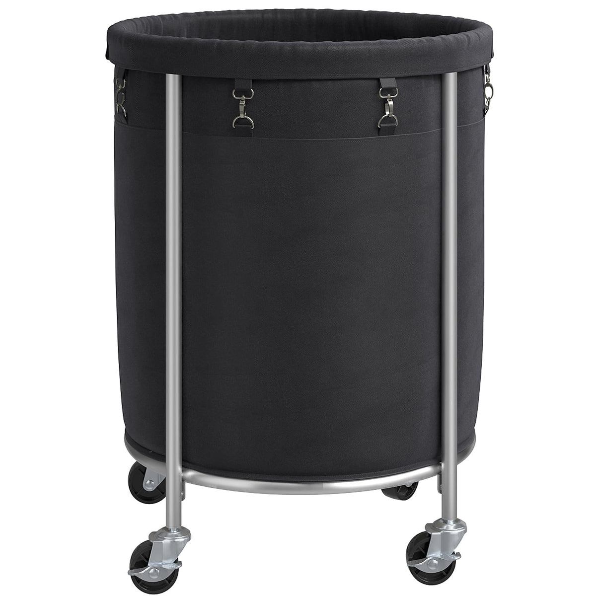 Elyken Laundry Hamper On Wheels, 23.6'' Diameter 170L Large Capacity Laundry Basket With Removable Liner Bag, Easy Rolling Cloth