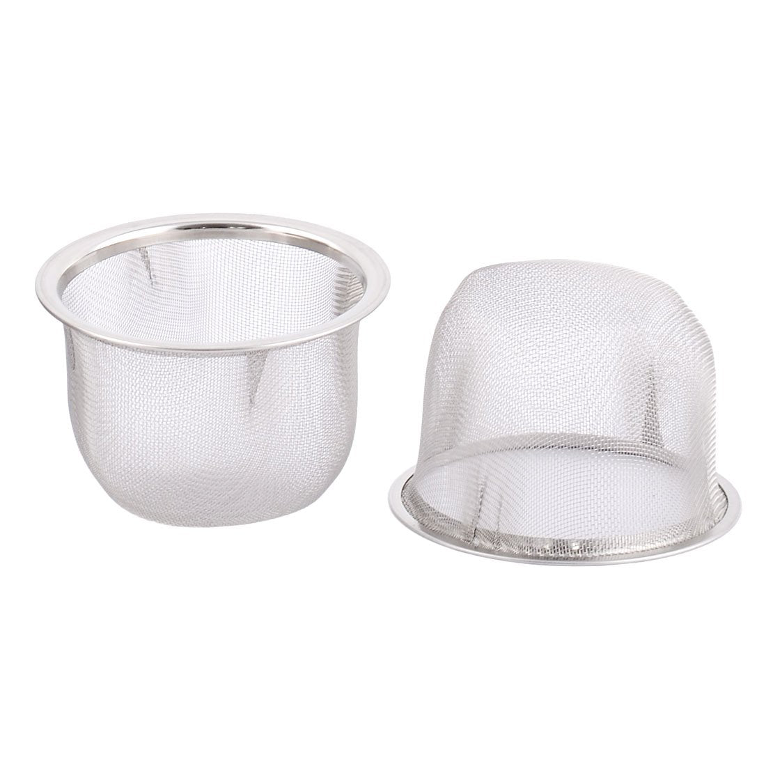 Uxcell Stainless Steel Round Mesh Reusable Tea Leaf Spice Teapot Filter Strainer 70Mm Dia 8Pcs
