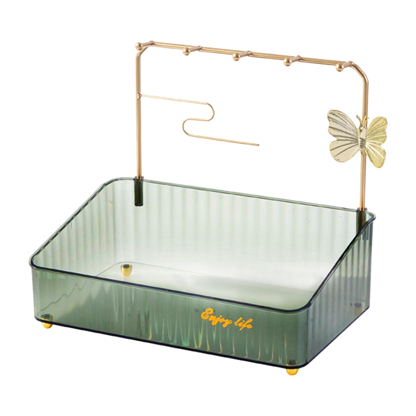 Enakshi Serving Tray Desktop Organizer Vanity Trays For Dining Room Desktop Entryway Green|Home & Garden | Kitchen, Dining & Bar