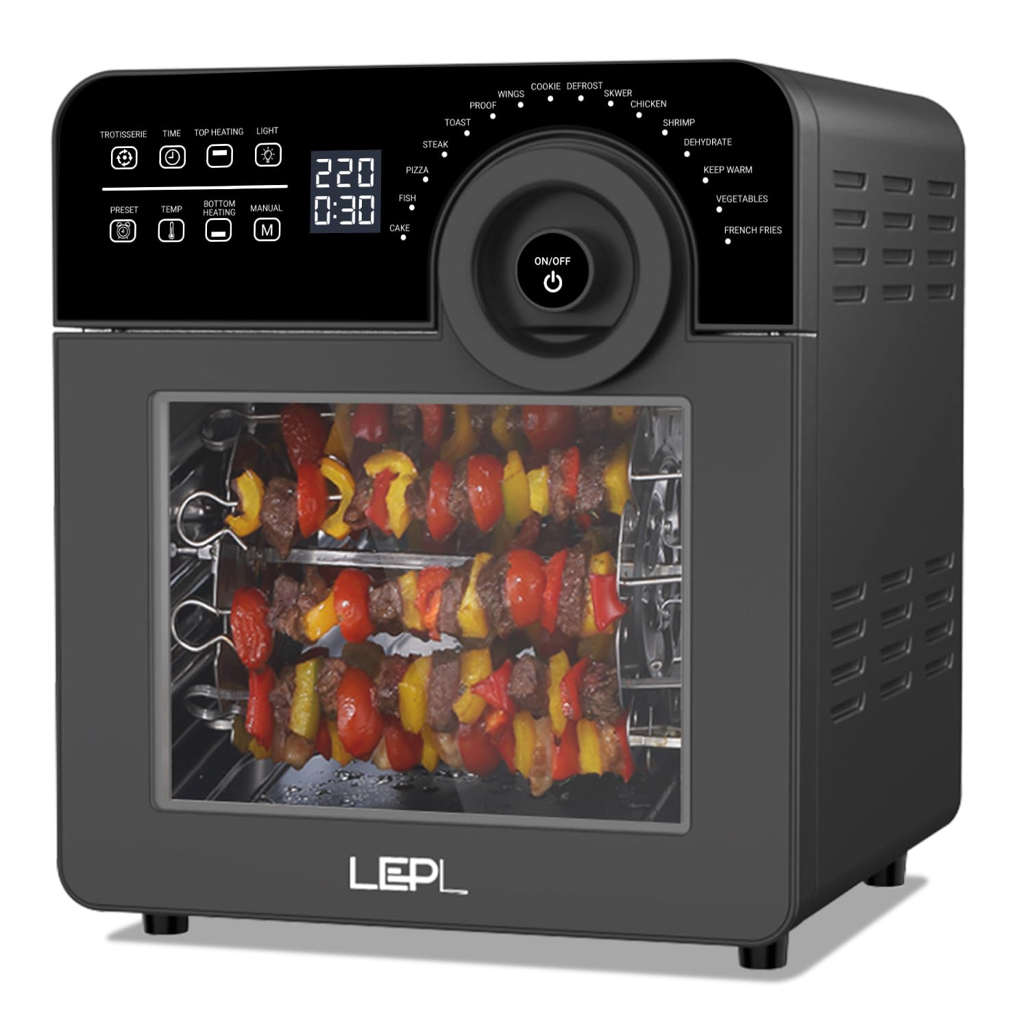 Lepl Laf526 Crispify Air Fryer Oven 14 L,1700 W,16 Preset Programs | Roast, Dehydrate, Bake,Fry, Rotisserie, Grill,Convection| T