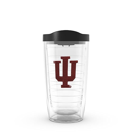 Tervis Made in USA Double Walled Indiana University IU Hoosiers Insulated Tumbler Cup Keeps Drinks Cold & Hot  16oz Mug  Primary Logo