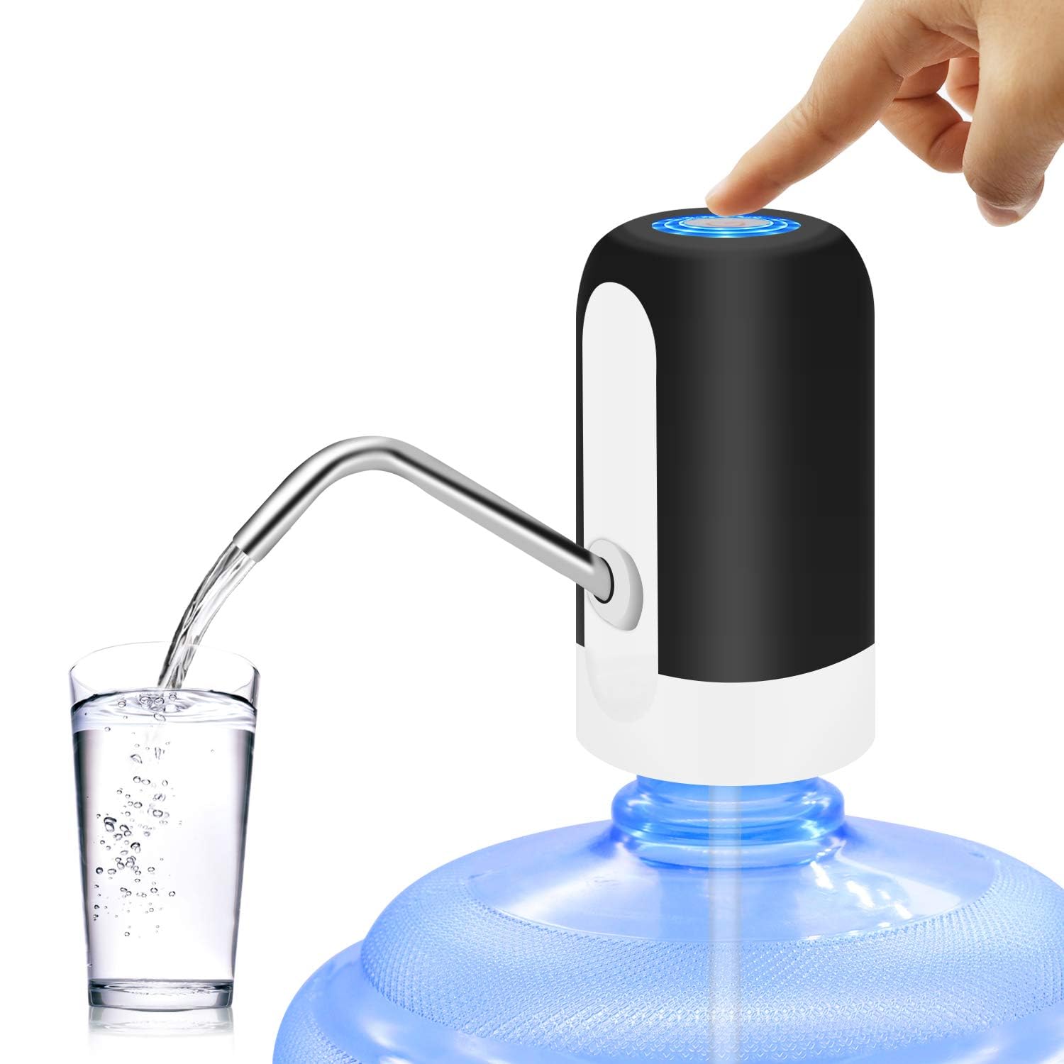 Mjiya 5 Gallon Water Dispenser, Universal Water Bottle Pump, Automatic Water Jug Dispenser With Switch And Usb, For Camping, Kit