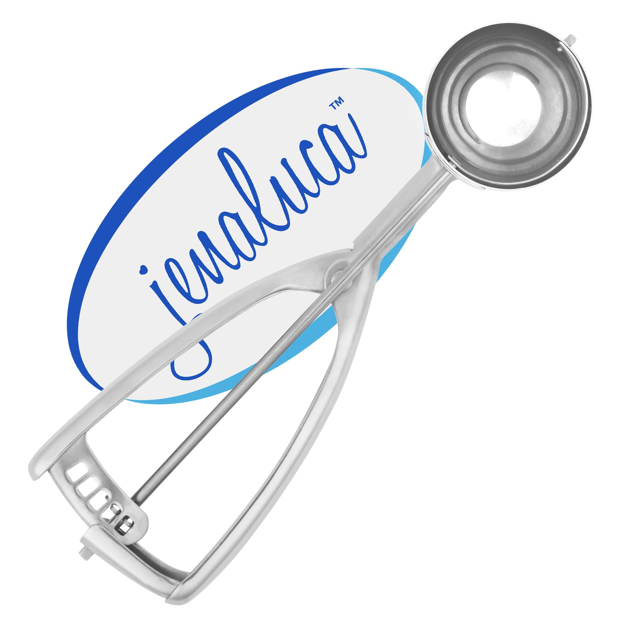 Jenaluca Large Scoop - Ice Cream, Cookie Dough & Cupcake Scooper - 3 Tablespoon 1.5 Ounce Disher Size #24 Stainless Steel Baking