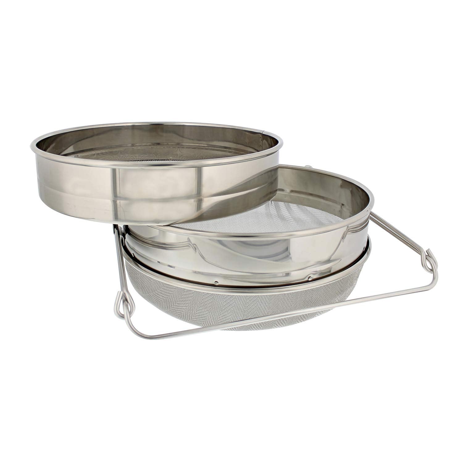 Rural365 Honey Filter, 2 Piece - Honey Extractor Equipment, Honey Bucket Strainer Honey Extractor Stainless Steel Sieve