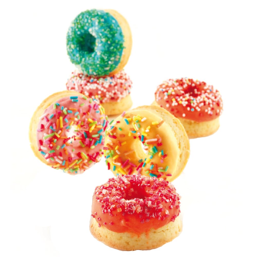 Silikomart Professional Sf171 Silicone Mold, Mini Donuts