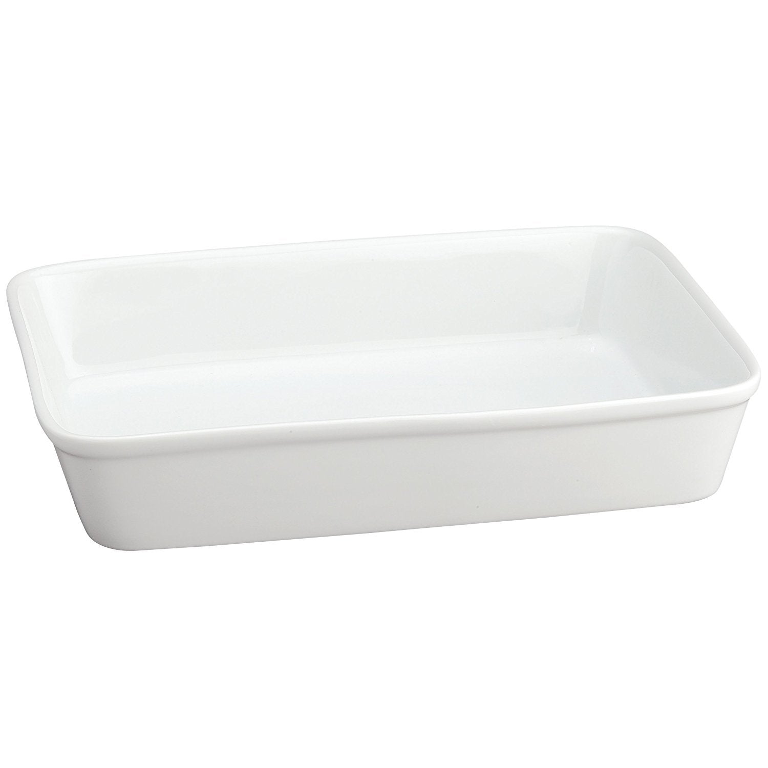 Hic Oblong Rectangular Baking Dish Roasting Lasagna Pan, Fine White Porcelain, 13-Inches X 9-Inches X 2.5-Inches, 13 X 9