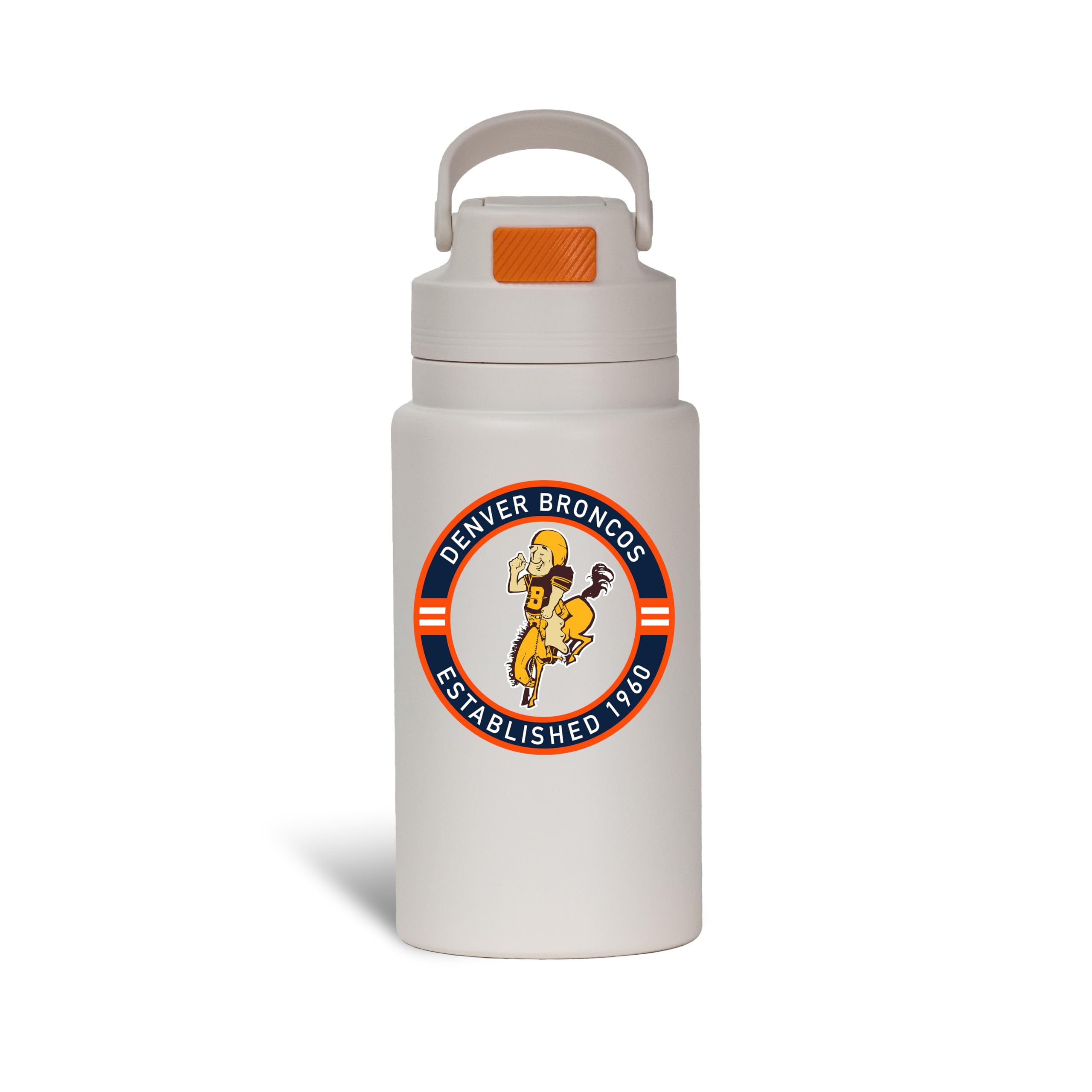 The Memory Company Officially Licensed 26oz Water Bottle with Flip Up Lid, Denver Broncos