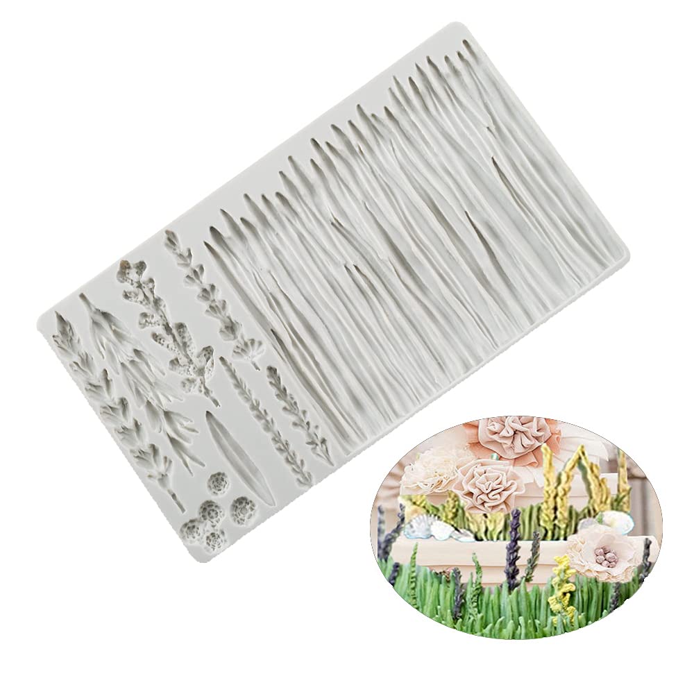 Cestony Wheat Wild Grass Lavender Pattern Silicone Molds For Diy Cake Fondant Biscuit Cookies Soap Sugar Pudding Chocolate Hard