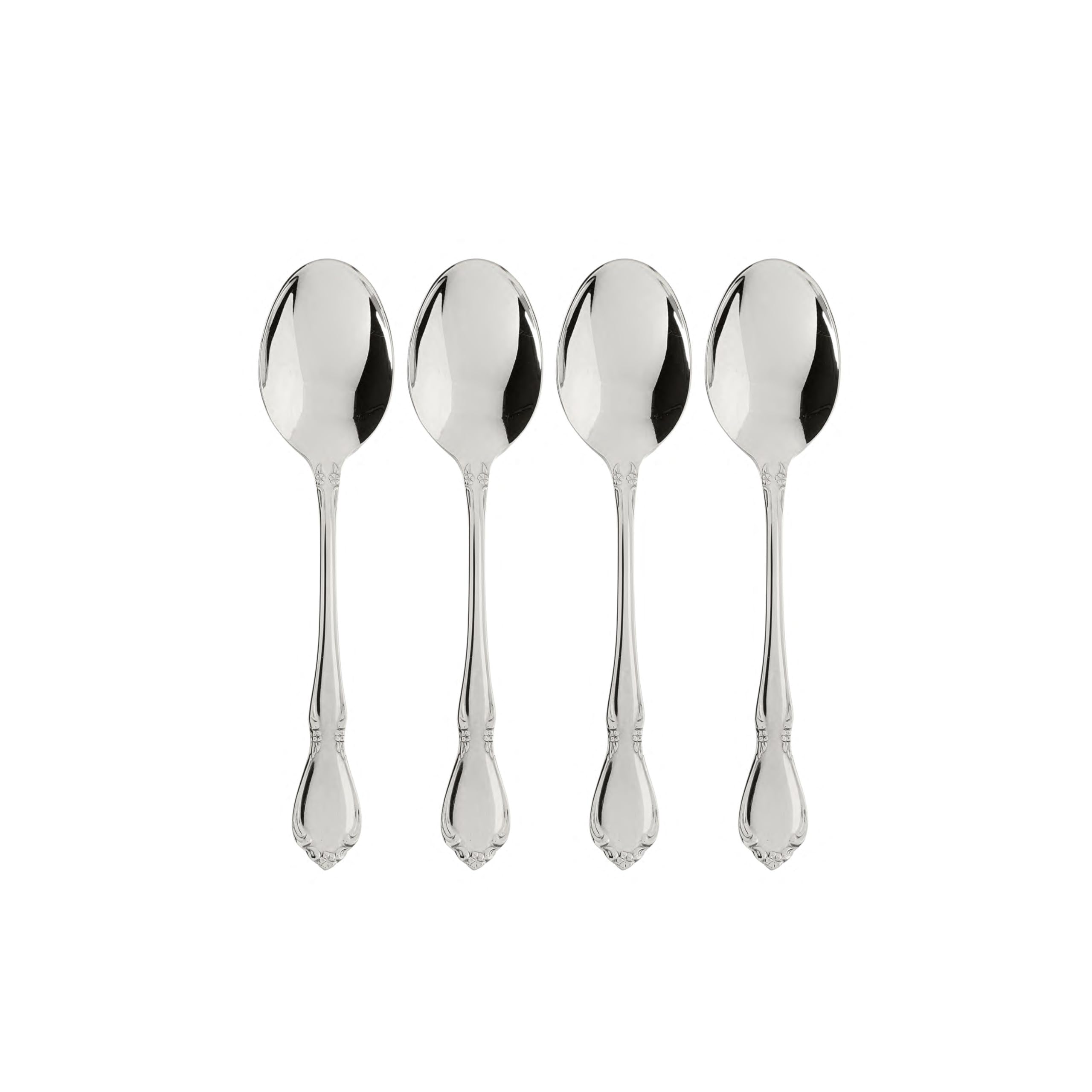 Oneida Chateau Fine Flatware Dinner Spoons, 0.45 Lb, Metallic