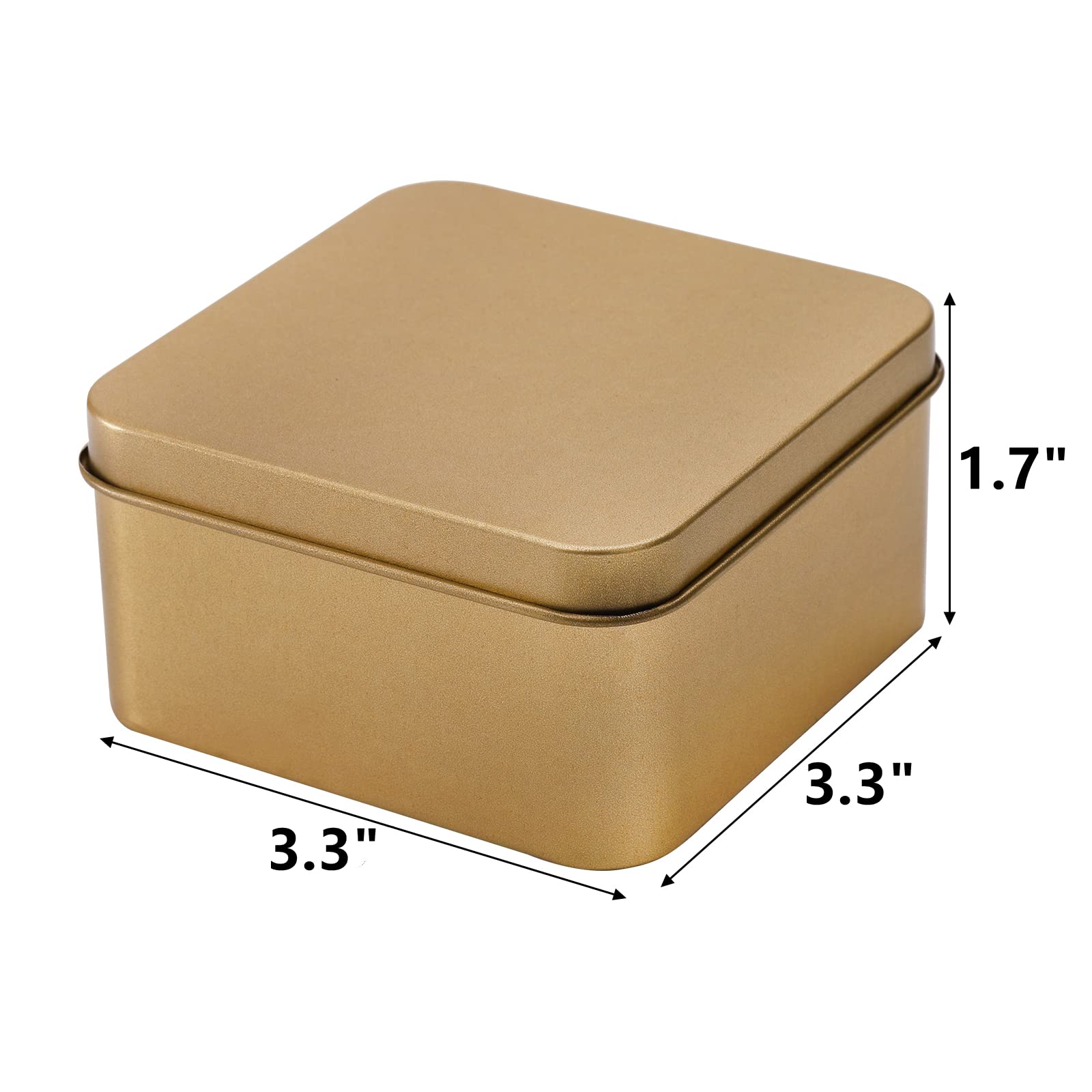 Peohud 20 Pack Tin Boxes With Lids, Empty Metal Tins, Portable Storage Metal Tin Container Organizer For Cookie, Candy, Treats,