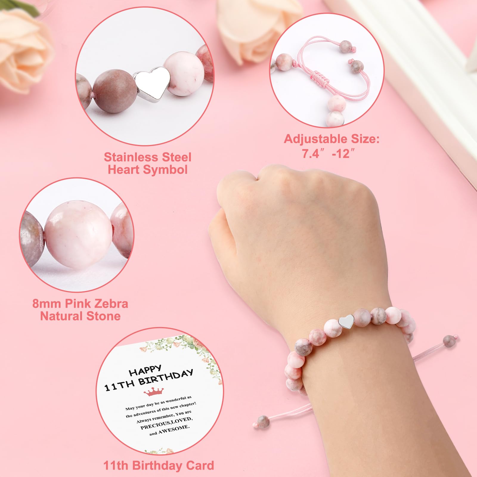 Juesly Gifts for 11 Year Old Girl, 11 Year Old Girl Birthday Gifts for Daughter, Granddaughter, Niece, 11th Birthday Gift for Gi