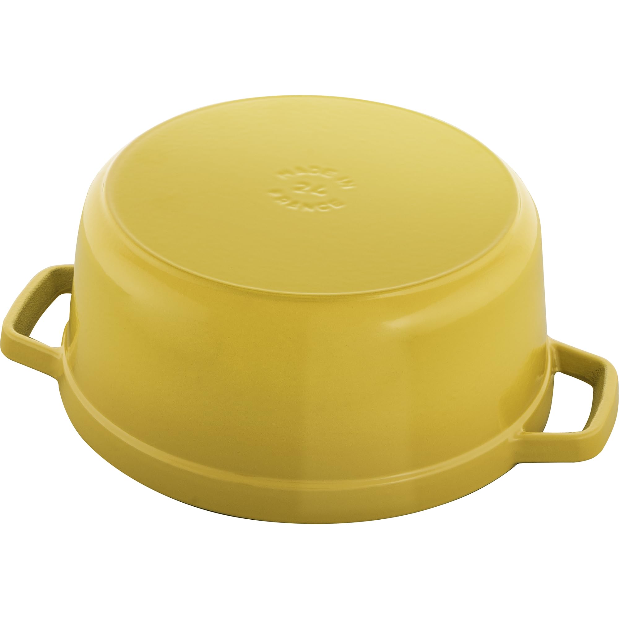 Staub Cast Iron 4-Qt Round Dutch Oven - Citron