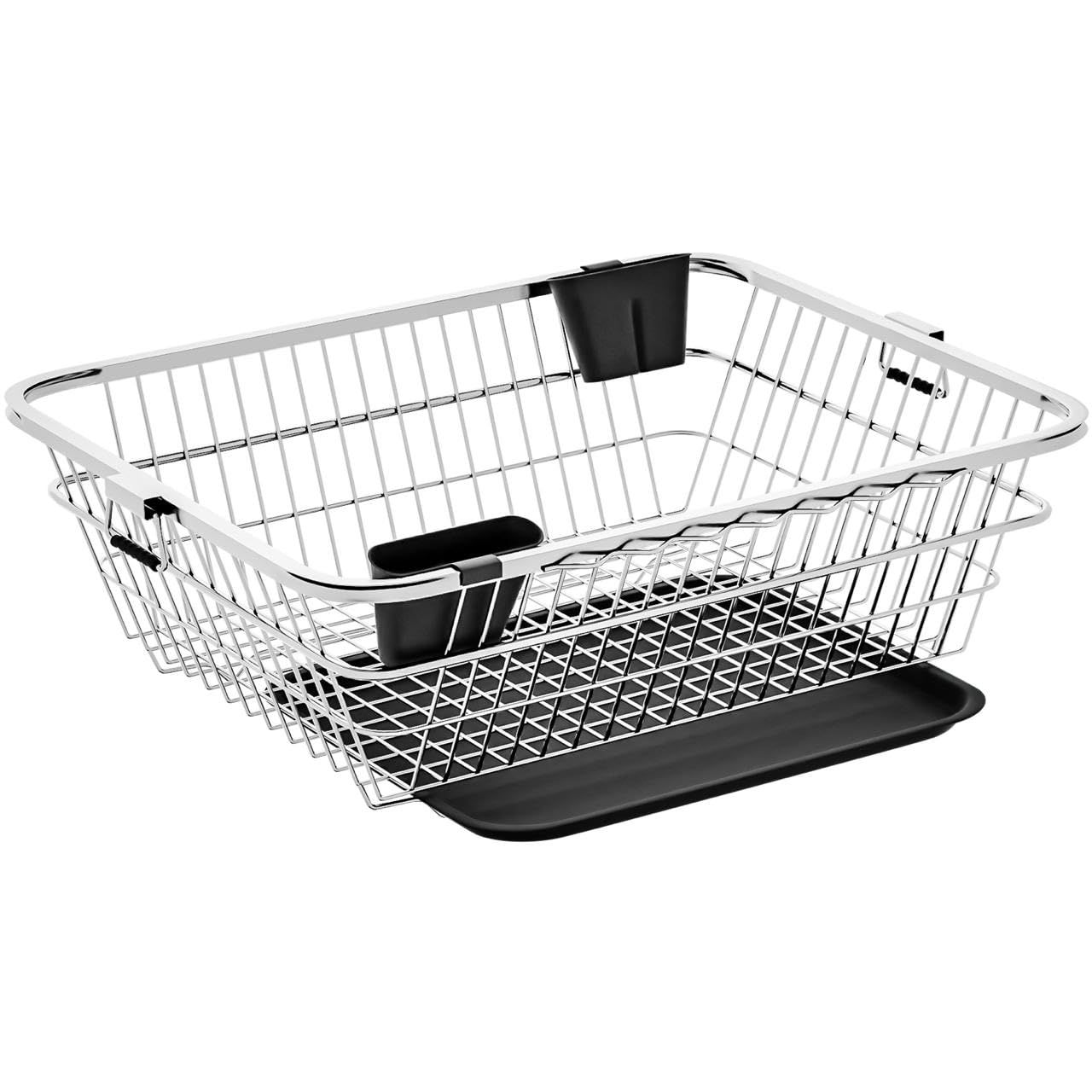TexRo Utensils Basket Drainer & Dish Drainer Basket For Kitchen|Dish Drying Rack With Drainer/Bartan Stand|Dish Rack For Kitche