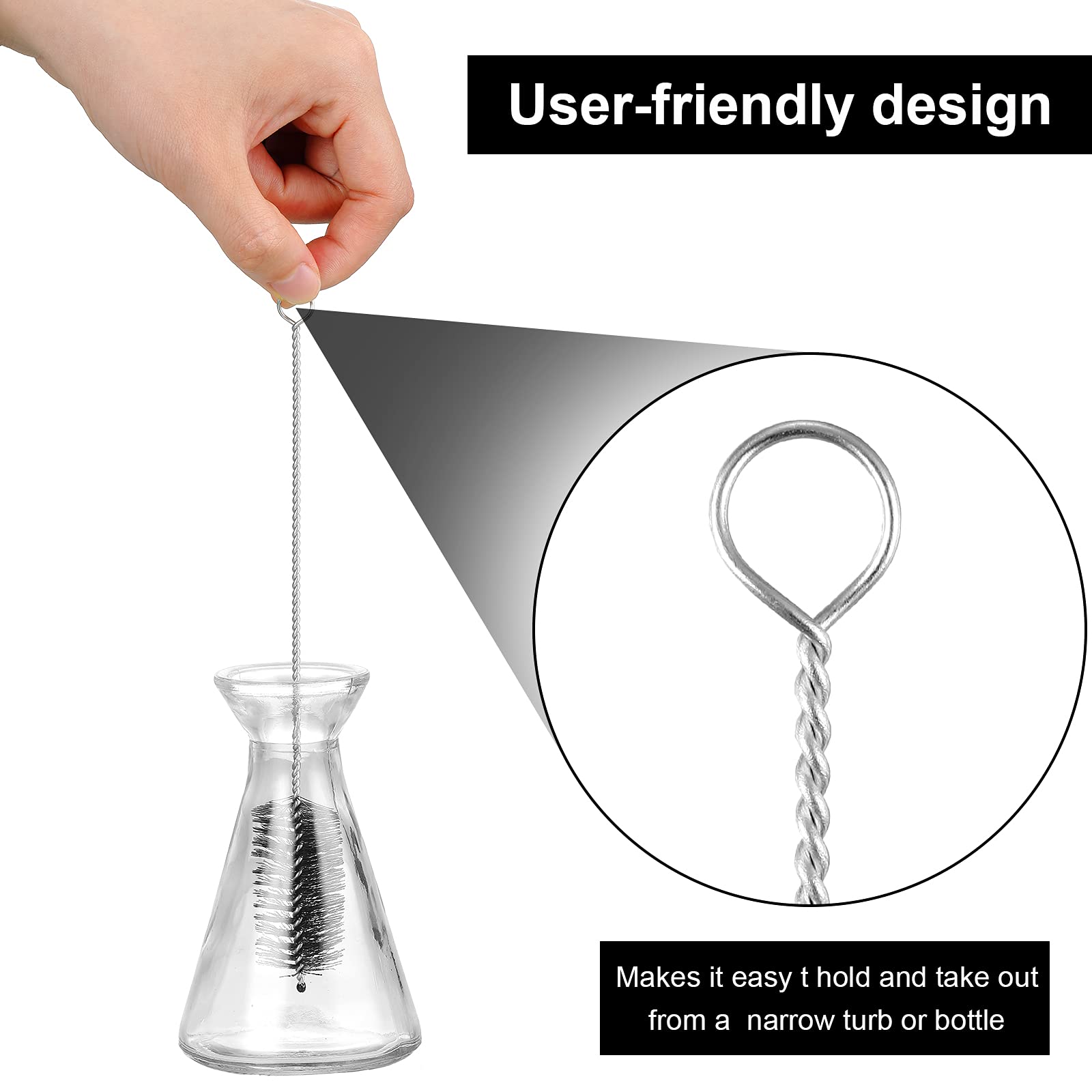 16 Pcs Reusable Straw Cleaning Brushes Bottle Test Tube Long Straw Cleaning Brush Nylon Washing Cleaner Tool Reusable Bottle Str