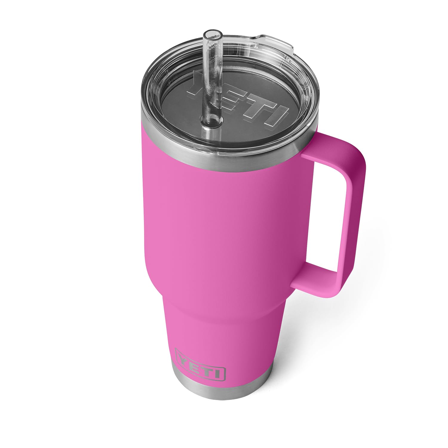 Yeti Rambler 42 Oz Straw Mug, Vacuum Insulated, Stainless Steel, Wildflower Fuchsia