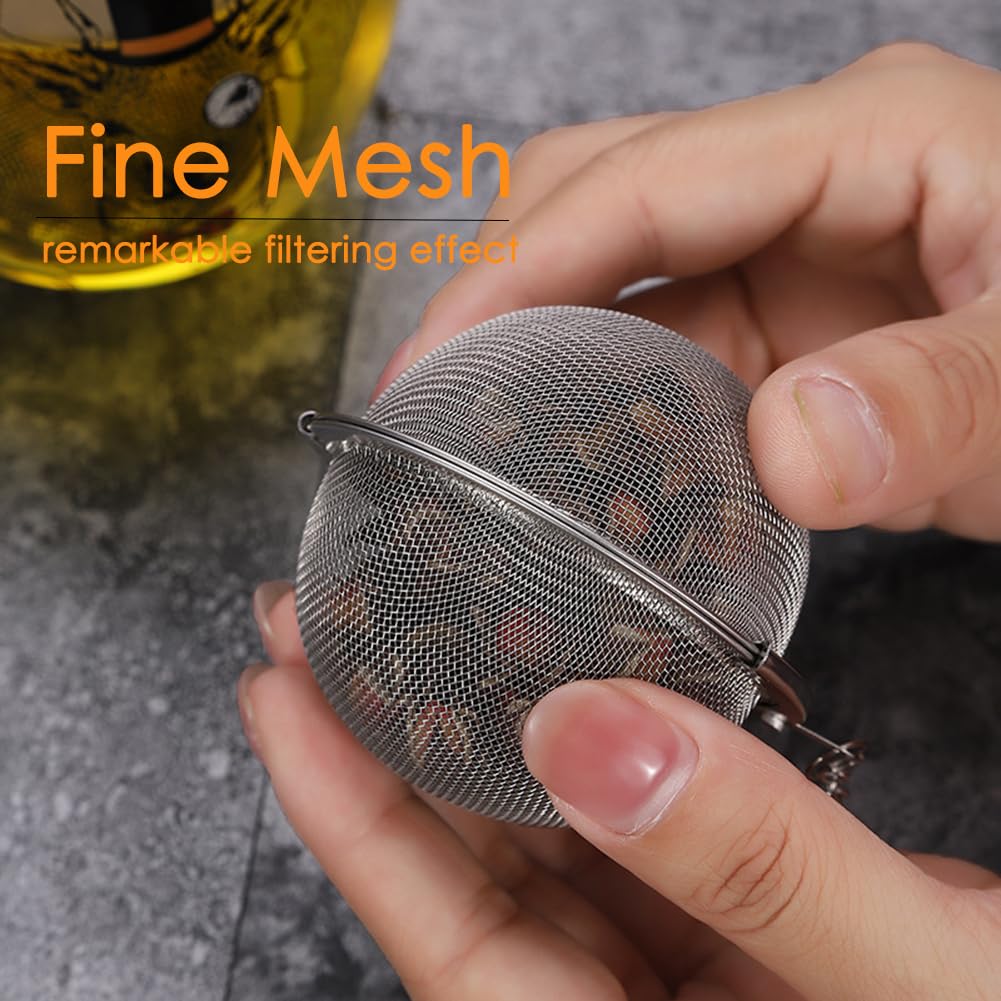 Tea Infusers For Loose Tea 3 Sets Tea Infuser Loose Leaf Tea Steeper Tea Stainless Steel Ball Mesh Tea Strainer Filters With Crt